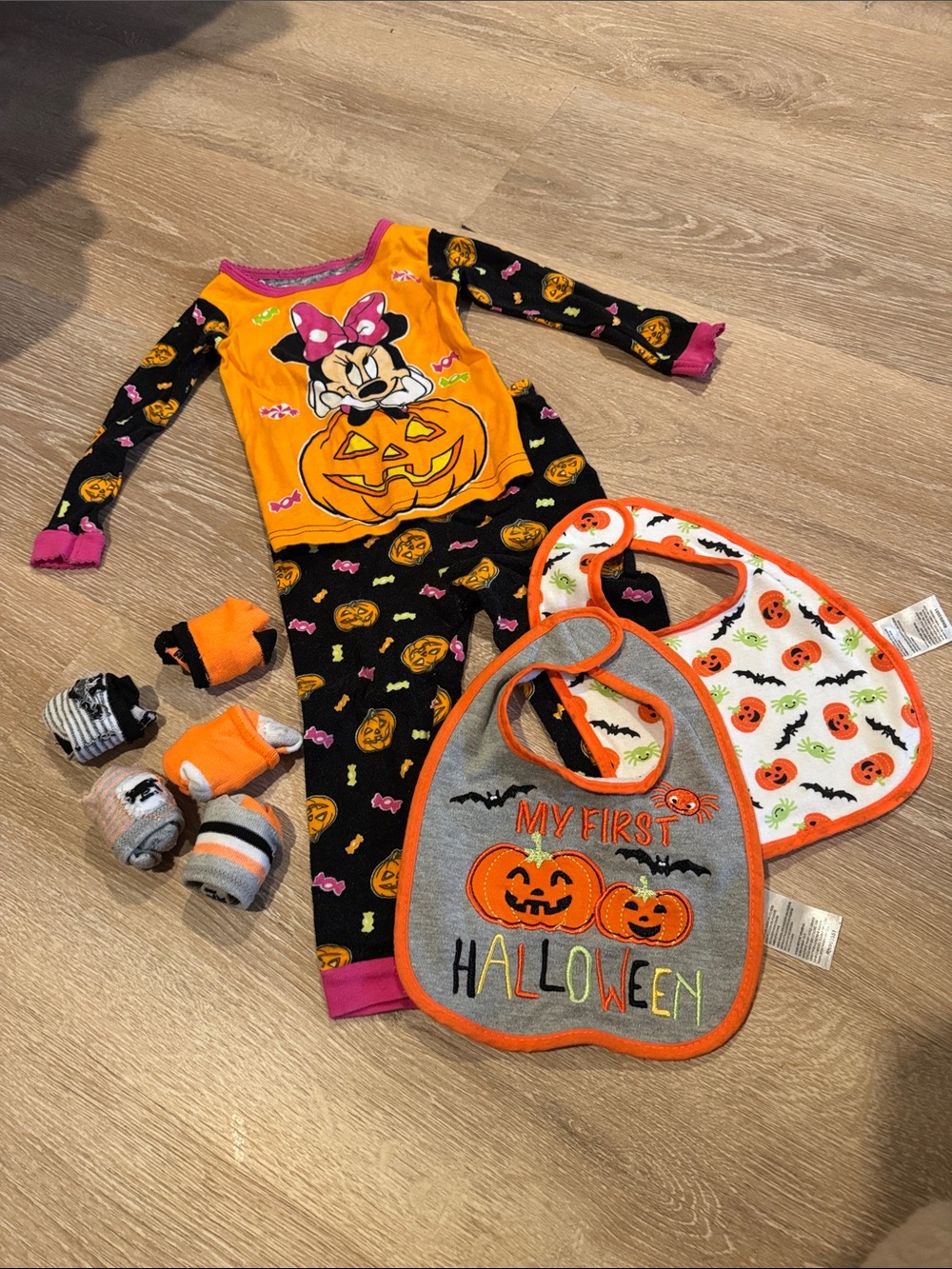 Baby Halloween Pajama Set with bibs and socks